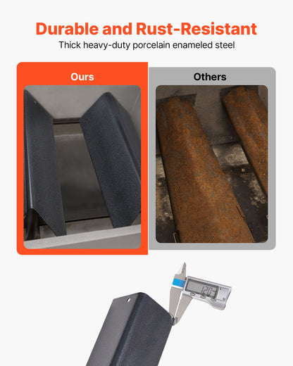 Flavorizer Bars, 39cm Grill Replacement Part, for Weber Spirit I & II 200 Series Grills, Including Spirit ll E-210, ll E-220, ll S-210, E-210, S-210, Porcelain-enameled Steel Heat Plate, 3 Pack