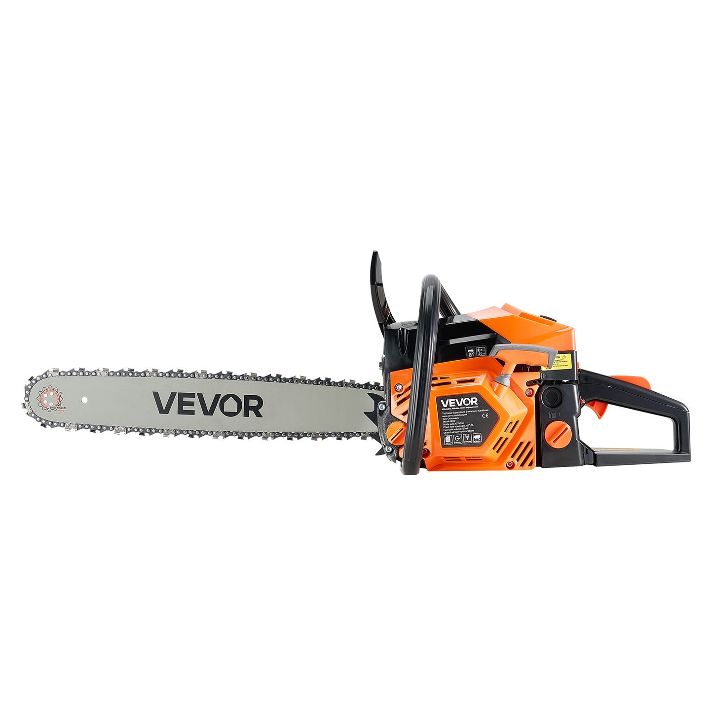 58 cc Gas Chainsaw, 20 inch Gas Powered Chainsaw, 2.7 HP Power Chain Saw with Non-Slip Handle, Gas-Powered Chainsaws with Dual Fuel Tanks, For Wood Cutting, Tree Trimming, and Land Clearing