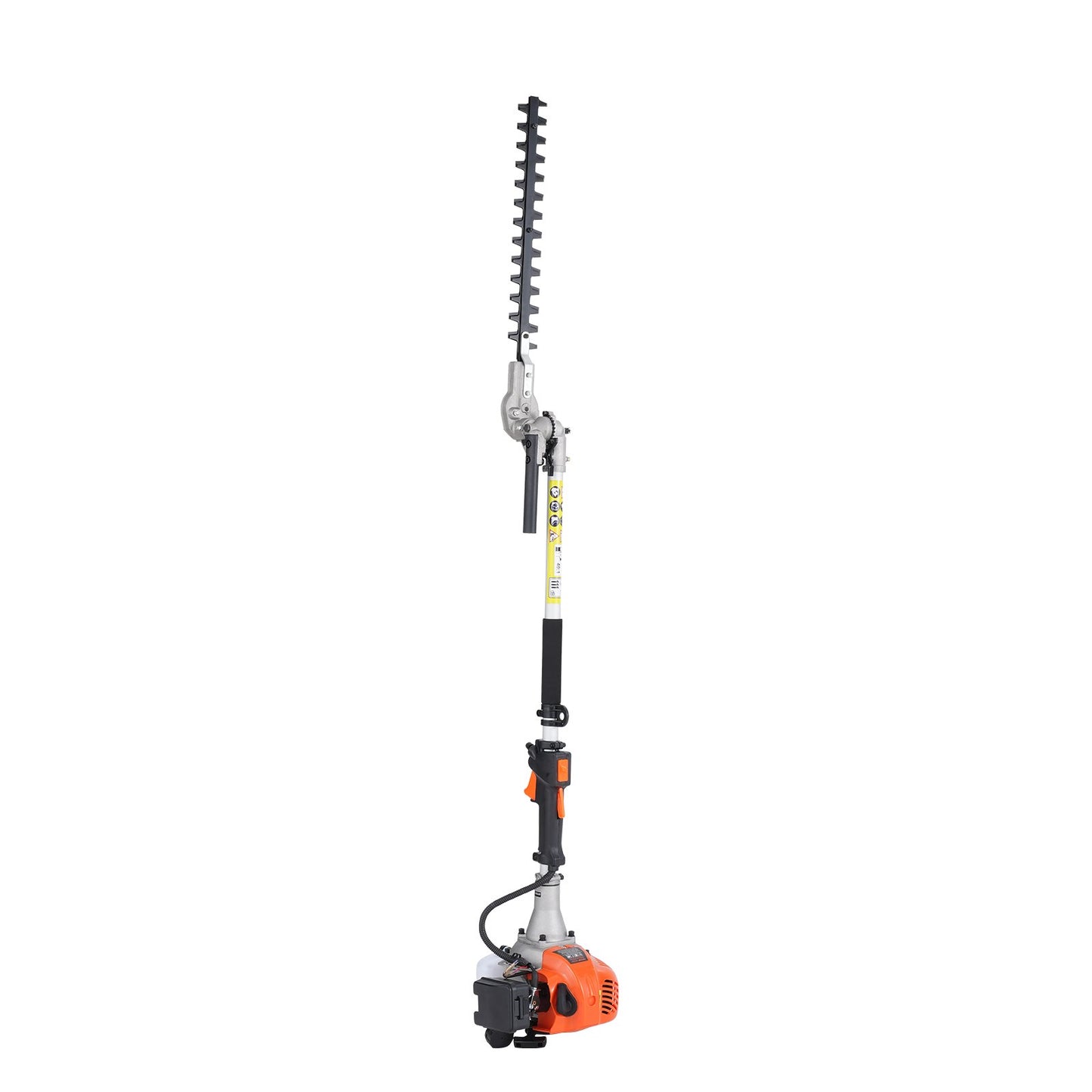 15.7-inch 26CC 2 Cycle Gas Hedge Trimmer, Gas Powered Pole Hedge Trimmer with Dual Sided Dual Action Blade, 270° Adjustable Trimmer Head, Suitable for Trimming Shrubs, Bushes