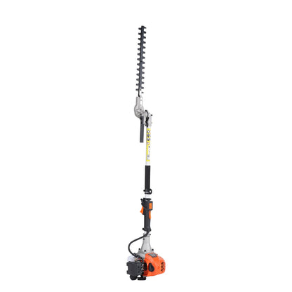 15.7-inch 26CC 2 Cycle Gas Hedge Trimmer, Gas Powered Pole Hedge Trimmer with Dual Sided Dual Action Blade, 270° Adjustable Trimmer Head, Suitable for Trimming Shrubs, Bushes