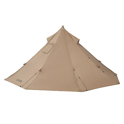 Beheizbares Zelt für 2 Personen, tragbares Winter-Tipi-Zelt mit Ofenrohrdurchführung, wasserdichtes Canvas-Campingzelt, leichtes 4-Jahreszeiten-Zelt zum Wandern, Angeln und Trekking, Größe S
