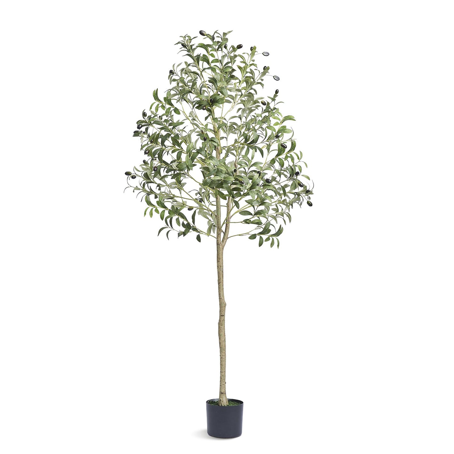 Artificial Olive Tree, 1.5 m Tall Faux Plant, Secure PE Material & Anti-Tip Tilt Protection Low-Maintenance Plant, Lifelike Green Fake Potted Tree for Home Office Warehouse Decor Indoor Outdoor