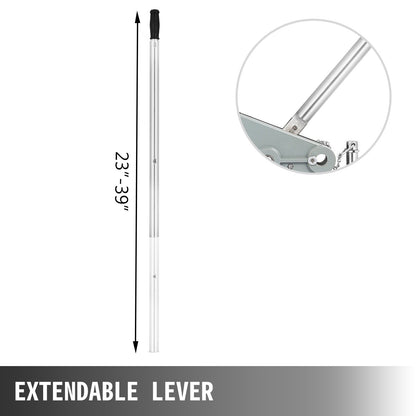 Drahtseilzuggerät 1,6 t / 1587,6 kg Tragkraft, Handseilwinde 2011,7 cm, Griffzuggerät, manueller Drahtseilzug, Hochleistungs-Drahtseilzuggerät mit Griff, Hebezeug, Zug- und Abschleppausrüstung für den Innen- und Außenbereich