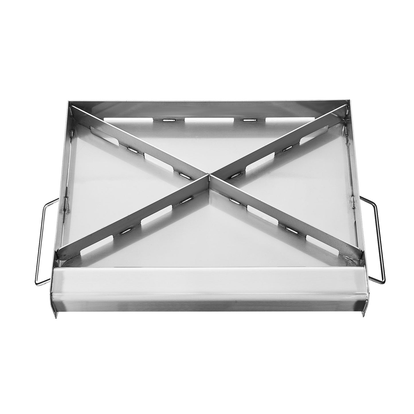 Stainless Steel Griddle, 17x13 inch Universal Flat Top Rectangular Plate, Gas Grill Griddle for BBQ Grill, Teppanyaki, Portable Family Cookware with Handle, for Camping Tailgating Party