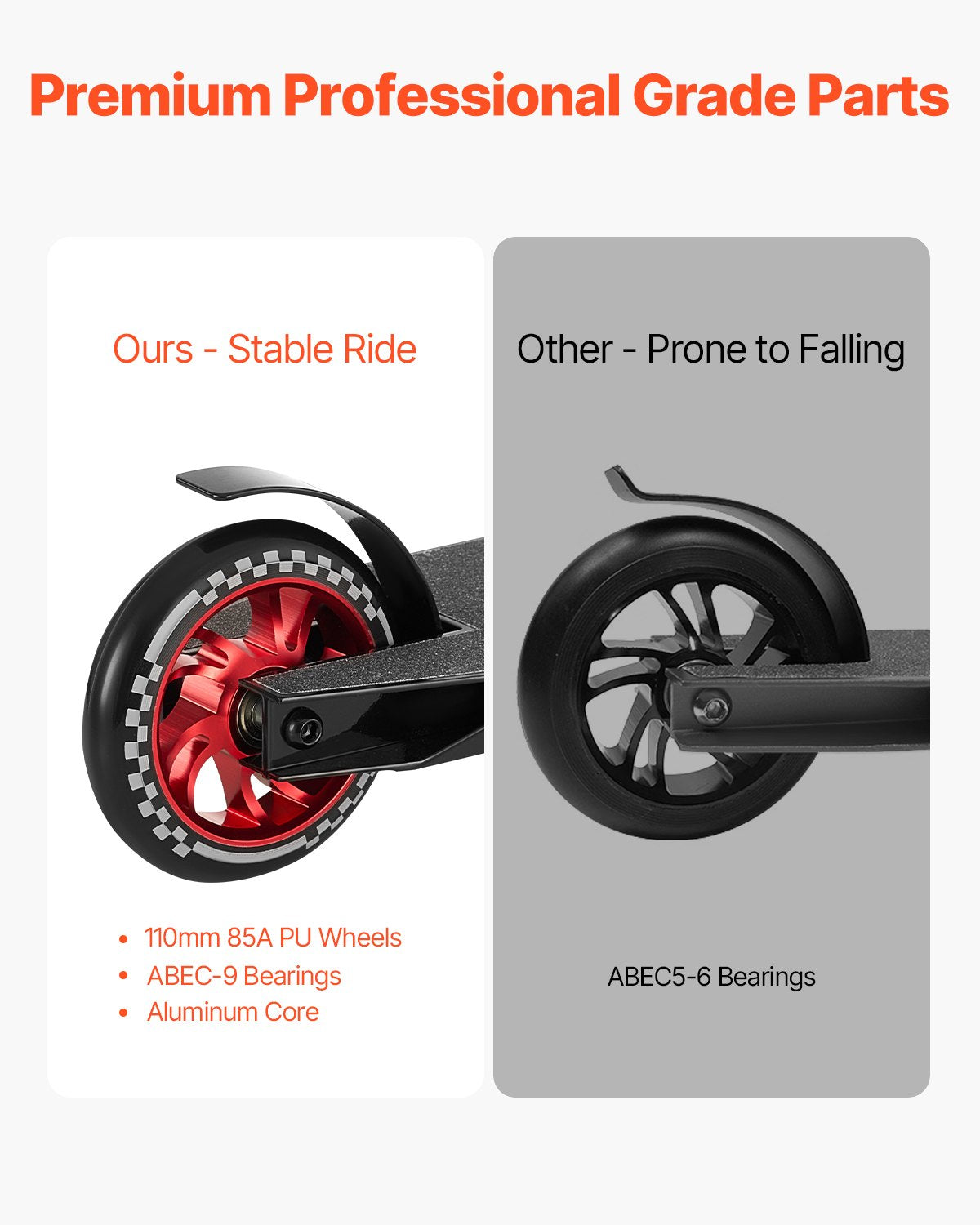 Stunt Scooter, Pro Complete Trick Scooters for Kids Ages 11-13 Years, Teens, Adults, Boys, and Girls, Freestyle Street Rider for Intermediate and Beginner, Double Layer Lightweight Aluminum Deck