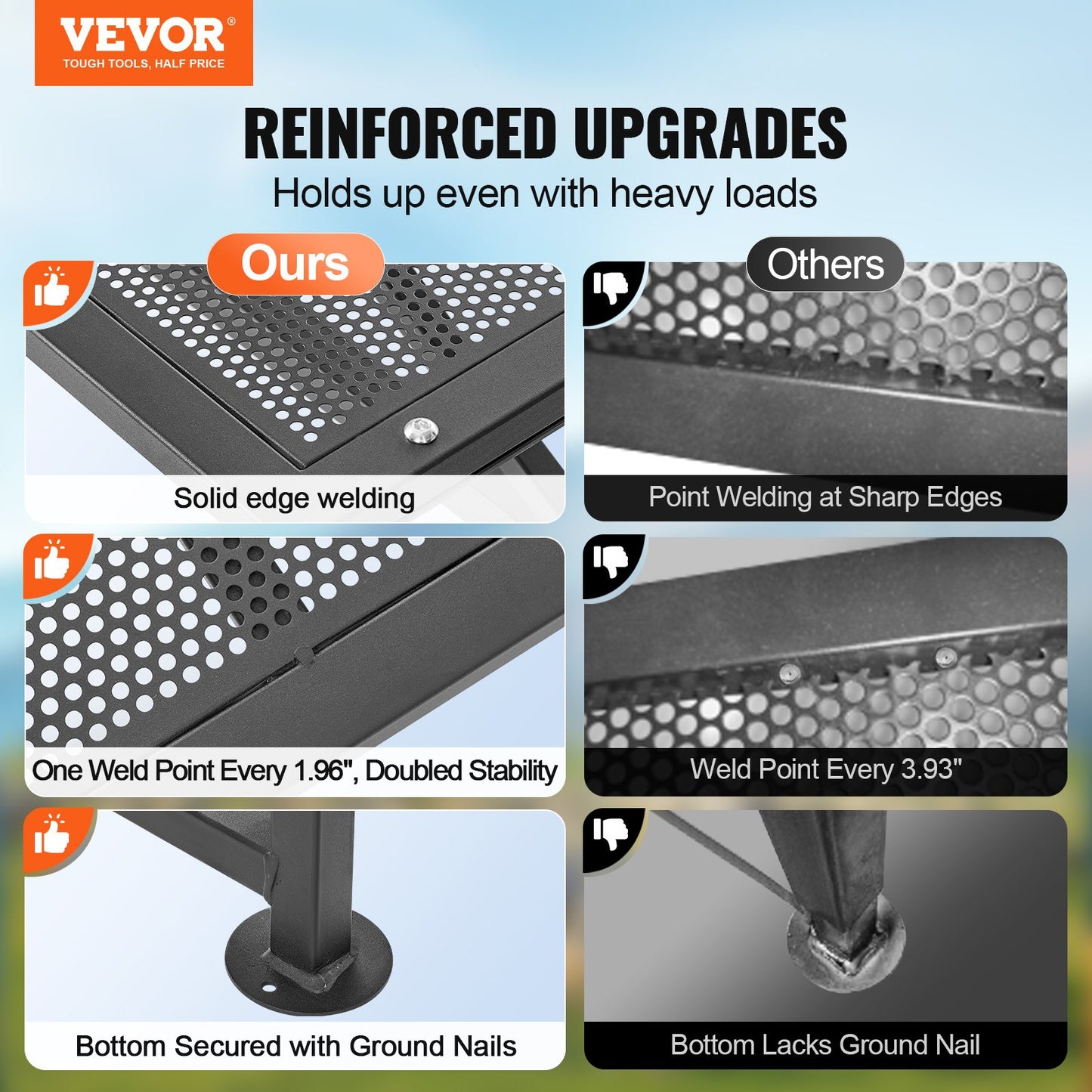 Goat & Sheep Stand, 51x23 inch Livestock Stand, Metal Livestock Milking and Shearing Stand 21" to 33" Adjustable Height, with Headpiece and Nose Loop, 500lbs Loading Weight, Black