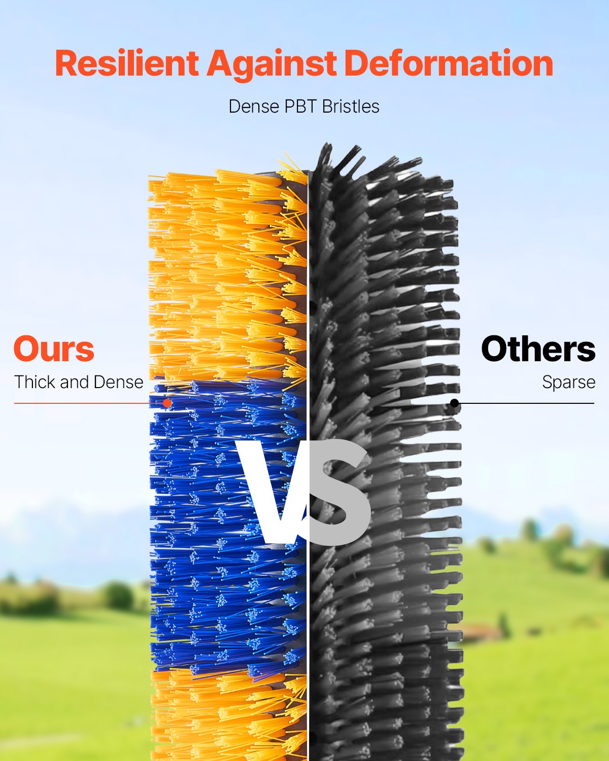 Livestock Scratching Brush, 3 Pcs Horse Brush with 6 Screws, 17.1 x 7.5 in Cow Scratcher, for Back Itch Relief & Keep Cleaning, Grooming & Scratching Post Brush for Horse, Pig, Cattle Supplies