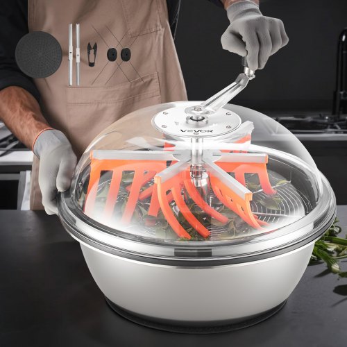 Bud Leaf Bowl Trimmer, 490 mm Manual Bud Trimmer, with Sharp Stainless Steel Blades, Visual Cutting, Wet & Dry Hydroponic Cutting Machine, Twisted Spin Cut for Plants Leaves Buds Flowers