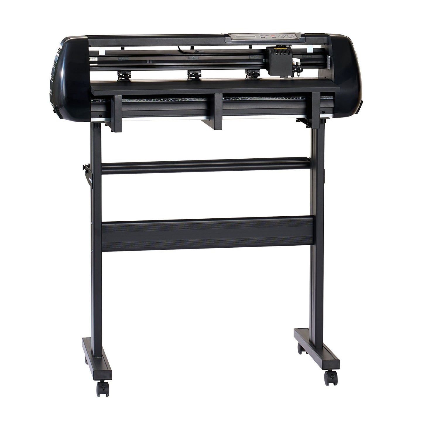 Vinyl Cutter Machine, 720 mm Max Feed Width, Dual Blades, Adjustable Force and Speed, LED Display, Vinyl Plotter Cutter Printer Bundle with Sticker Sheets, Transfer Film, Signmaster Software