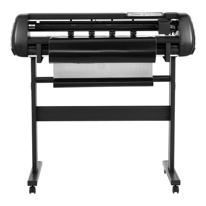 Vinylschneidemaschine, max. 870 mm Zufuhrbreite, Doppelklingen, einstellbare Kraft und Geschwindigkeit, LED-Display, Vinylplotter mit Signmaster-Software für Windows und macOS