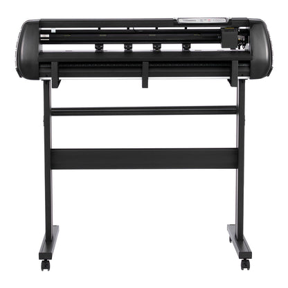 Vinylschneidemaschine, max. 870 mm Zufuhrbreite, Doppelklingen, einstellbare Kraft und Geschwindigkeit, LED-Display, Vinylplotter mit Signmaster-Software für Windows und macOS