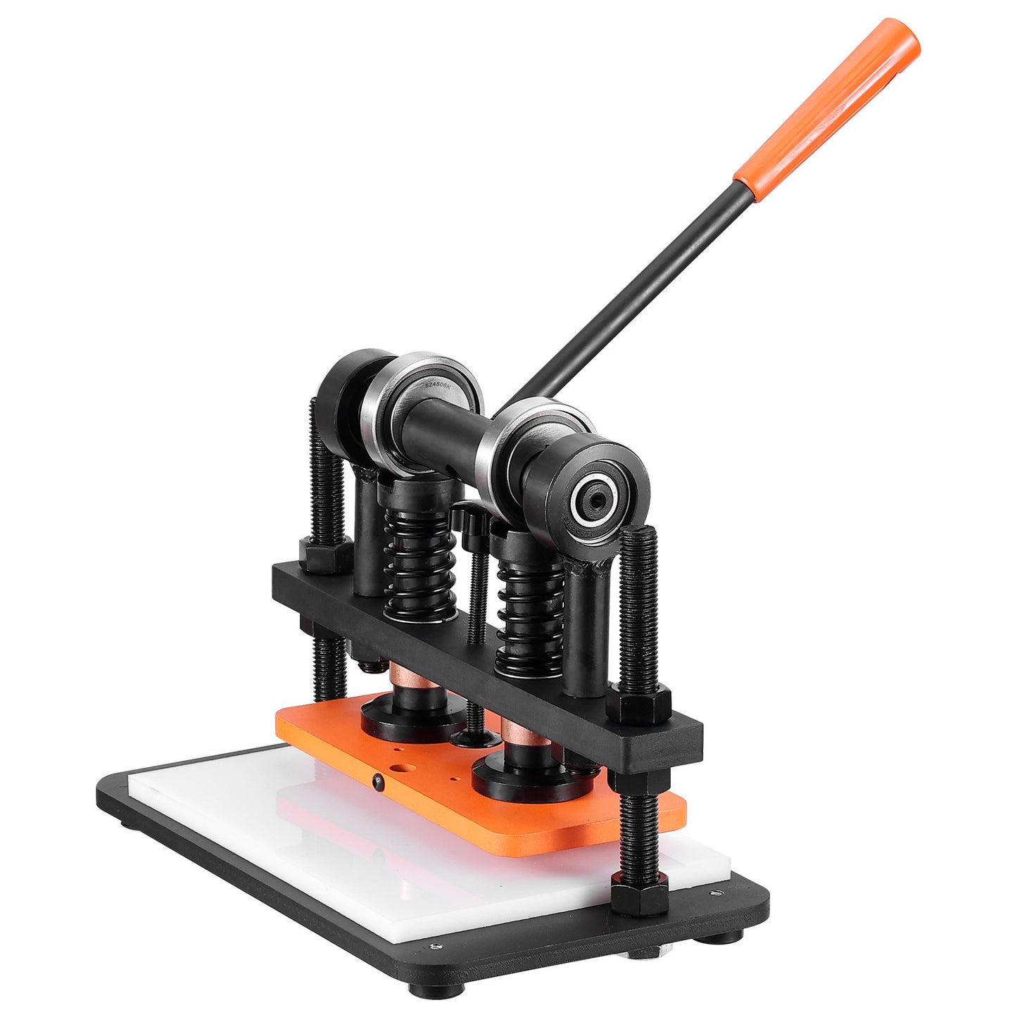 Leather Cutting Machine, 25.9 x 12 cm Embossing Plate Manual Die Cutter, 1.2 cm Pressure Stroke Leather Embossing Machine, Dual Guide Shafts Die Cut Machine for Various of Materials