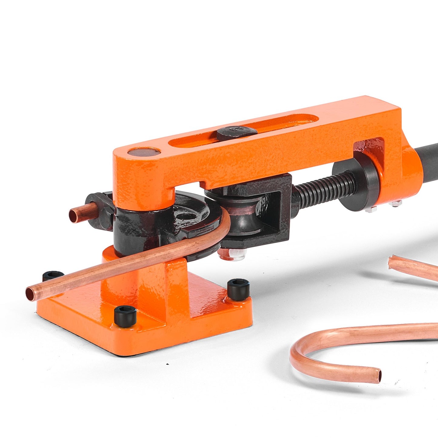 Pipe Tube Bender, 9.5mm to 25.4mm OD Manual Pipe Tube Bender with 7 Bending Dies, 180° Copper Aluminum Pipes Bending Tools for HVAC Air Conditioning Refrigerator Auto Repair