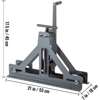 Tubing Rolling Bender 3.8 cm Tubing Rolling Bender Manual Square & Rectangular Tube Bender 14 Gauge Roller Tubing Roller Flat Bar Bender For Mild Steel Copper & Aluminum