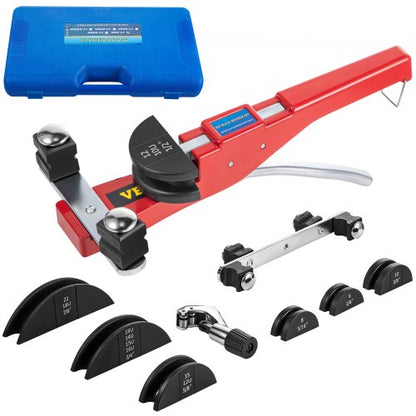 Manual Tube Bender Kit 7 Heads 1/4" to 7/8" Multi-function Ratchet Tube Bender