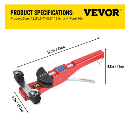 Manual Tube Bender Kit 7 Heads 1/4" to 7/8" Multi-function Ratchet Tube Bender