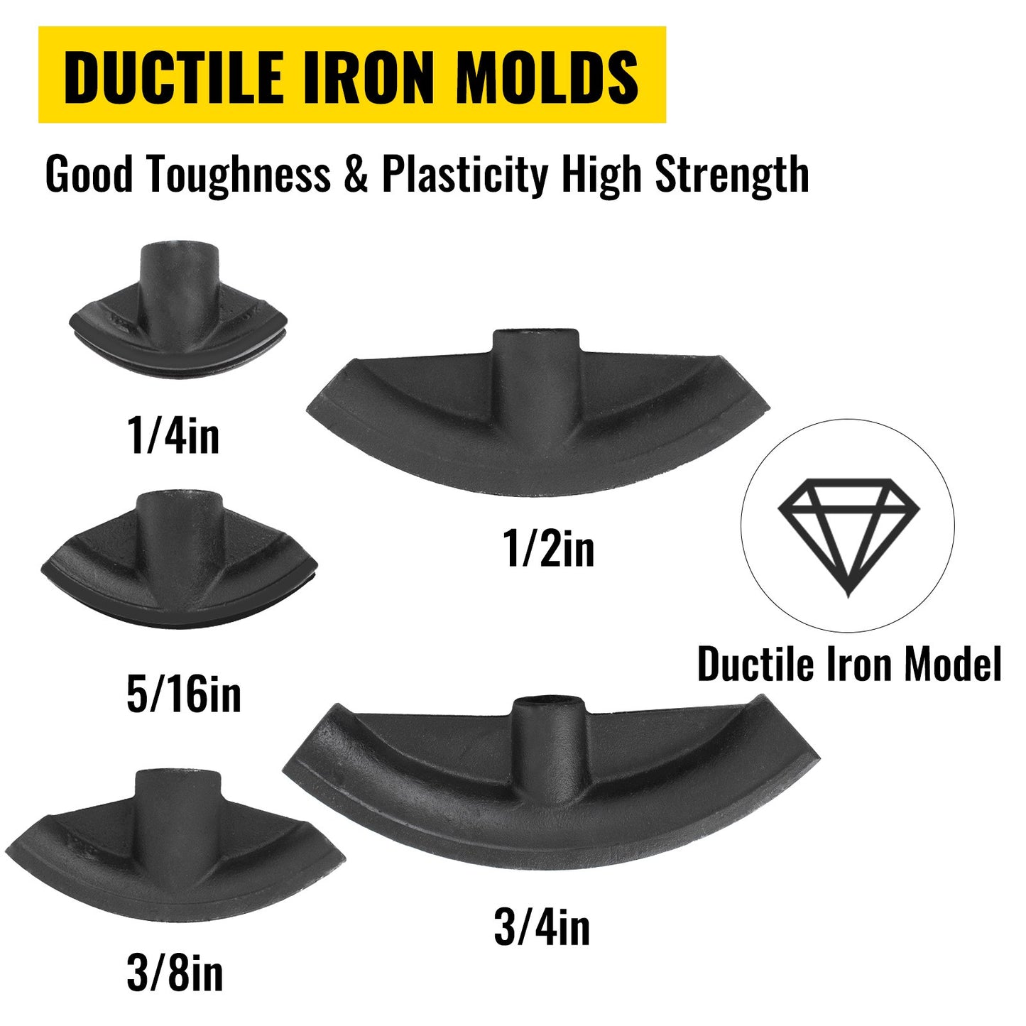 Manuelle Rohrbiegemaschine, Klempnerwerkzeug 16T, Rohrbiegemaschine 1/2-2 Zoll, Rohrbiegemaschine Ø22 mm-Ø60 mm, Rohrbiegemaschine für Heizungs- und Rohrleitungsbau