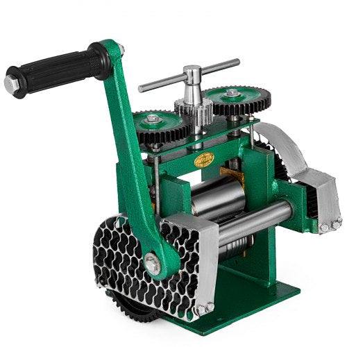 Combination Rolling Mill Machine Rolling Mill Jewellery 85mm Roller Width Flat Rolling Manual Jewelry Press Tabletting Tool Jewelry DIY Tools(120x55mm)