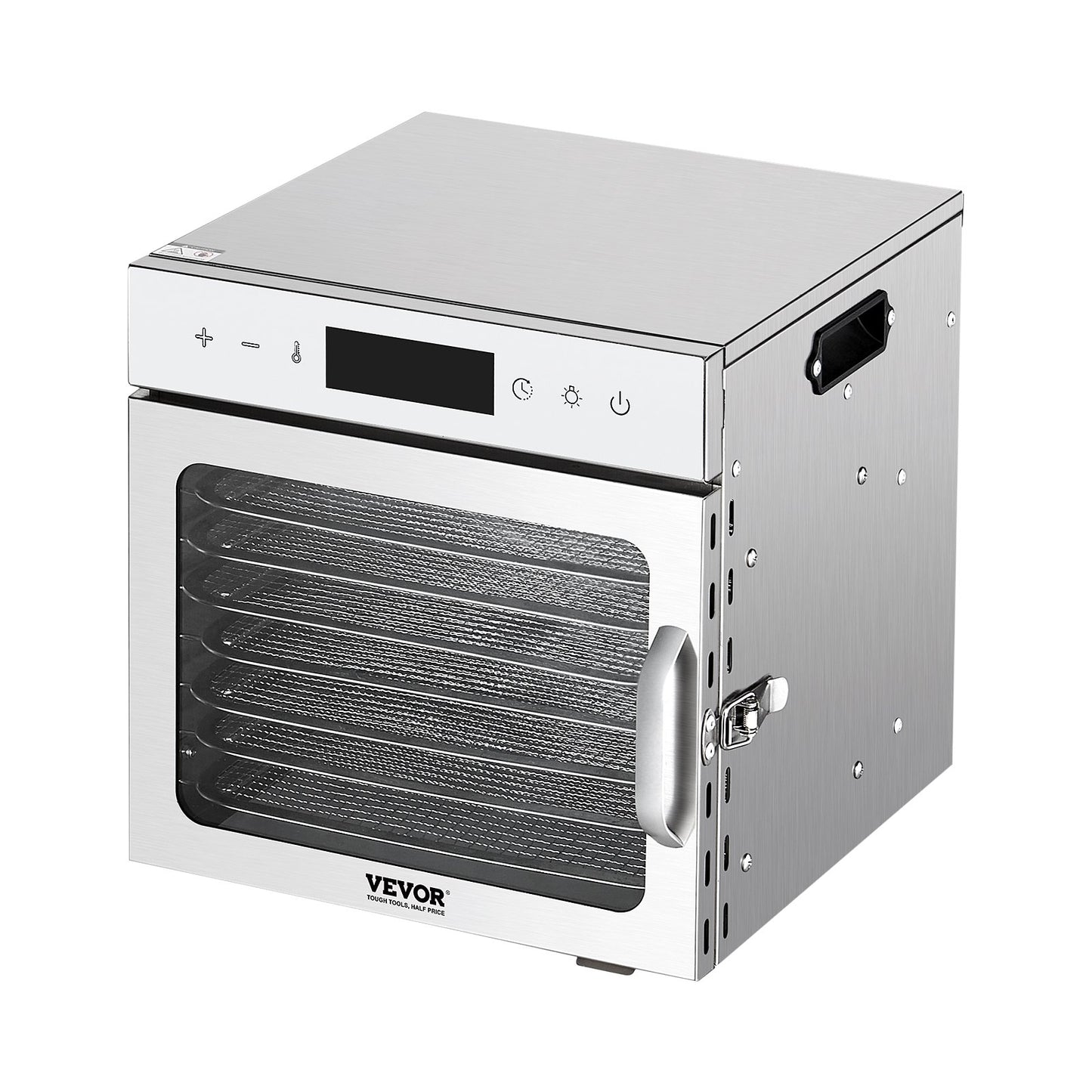 Food Dehydrator Machine, 8 Stainless Steel Trays, 400W Electric Food Dryer with Adjustable Temperature & 24-Hour Timer, Freeze Dryer for Jerky, Meat, Fruit, Vegetables, Herbs, Dog Treats