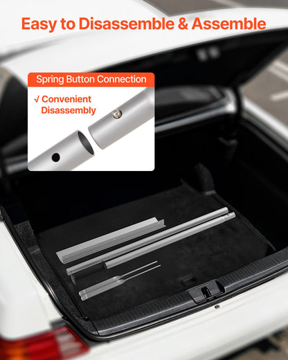 Landscape Rake, 1510 mm Handle 508 mm Wide Head, Large Heavy Duty Aluminum Landscaping Level, Asphalt Rake Tool for Asphalt & Land Leveling, Concrete Paving, Sand Flattening, No Teeth