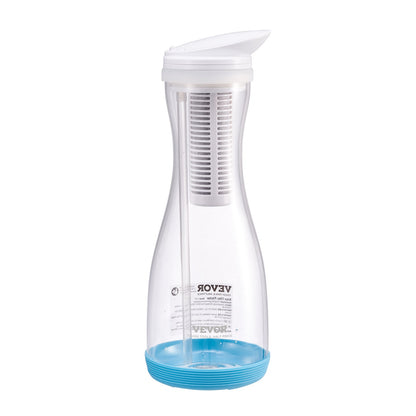 Water Filter Pitcher, 6 Cup Glass Water Filter Dispenser, Fast & Compact Fridge-friendly Water Filtration System, No BPA, Lasts 3 Months or 211 Gallons, Reduces Chlorine, Rust, Odors, PFOA/PFOS