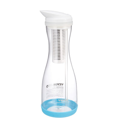 Water Filter Pitcher, 6 Cup Glass Water Filter Dispenser, Fast & Compact Fridge-friendly Water Filtration System, No BPA, Lasts 3 Months or 211 Gallons, Reduces Chlorine, Rust, Odors, PFOA/PFOS