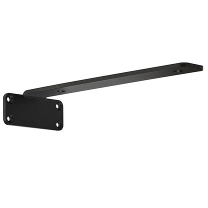 Shelf Bracket, 12”L x 4”W x 1.6”H 6 Pcs, Heavy Duty Floating Shelf Brackets, Brackets for Shelves, 5mm Thick Matte Black L Shelf Bracket,Steel Shelving Brackets with 160 lbs Load Capacity