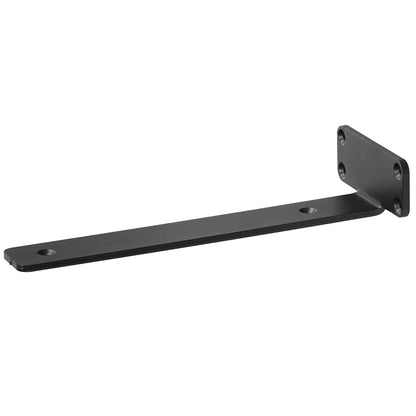 Shelf Bracket, 12”L x 4”W x 1.6”H 6 Pcs, Heavy Duty Floating Shelf Brackets, Brackets for Shelves, 5mm Thick Matte Black L Shelf Bracket,Steel Shelving Brackets with 160 lbs Load Capacity