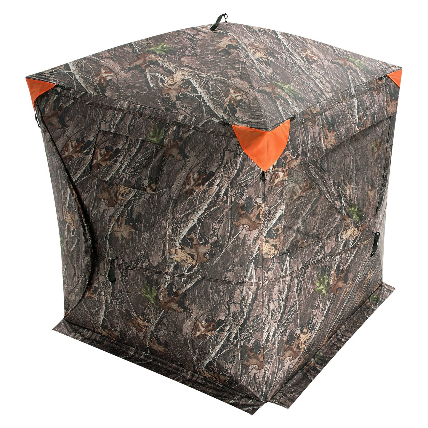 Hunting Blind 270° See Through Ground Blind 3 Windows Mesh for 2-3 Person