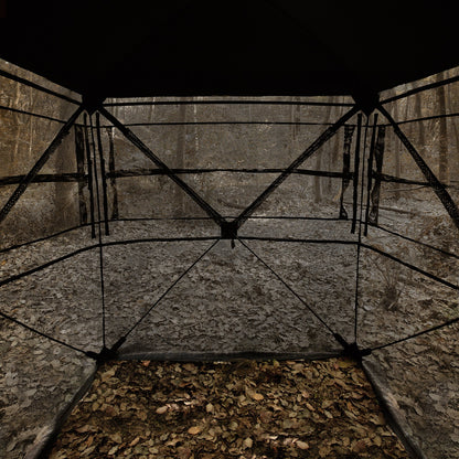 Hunting Blind 270° See Through Ground Blind One-Way Mesh for 1-2 Person