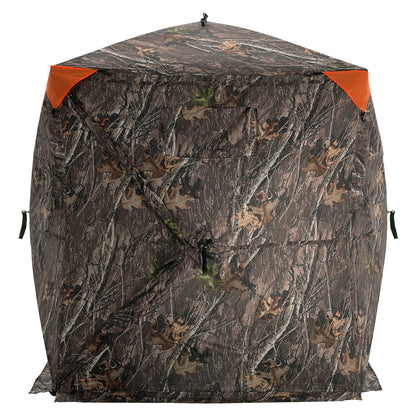 Hunting Blind 270° See Through Ground Blind One-Way Mesh for 1-2 Person