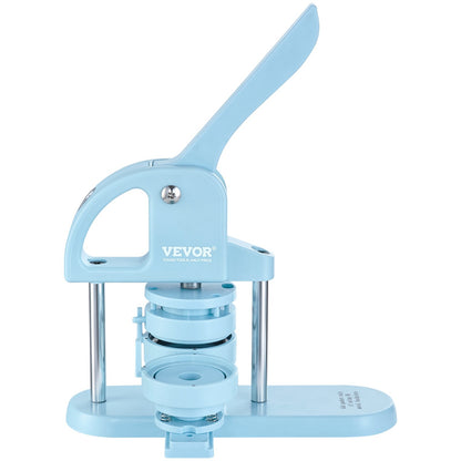 Knopfmaschine, 1/1,25/2,28 Zoll (25/32/58 mm), 3-in-1-Knopfmaschine, 300 Knopfteile, Knopfmaschine mit Panda-Zauberbuch, ergonomischer Stanzpressen-Satz mit Bogengriff, ideal für Kinder zum Basteln und Geschenke, Blau