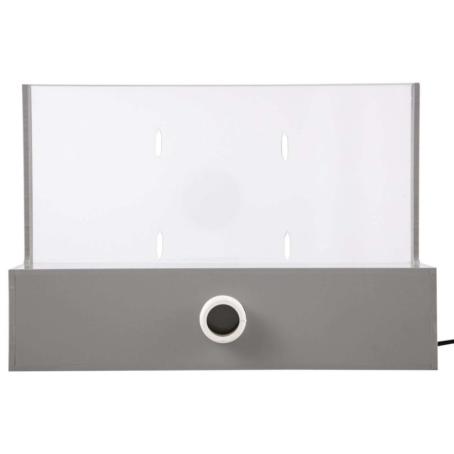 Poolbrunnen-Überlauf 11,8 x 3,2 x 8,1 Zoll, Brunnen-Überlauf mit blauer LED-Beleuchtung, Pool-Wasserfallbrunnen aus massivem Acryl, Pool-Wasserfall für Gartenteich, Schwimmbad, Quadratisch