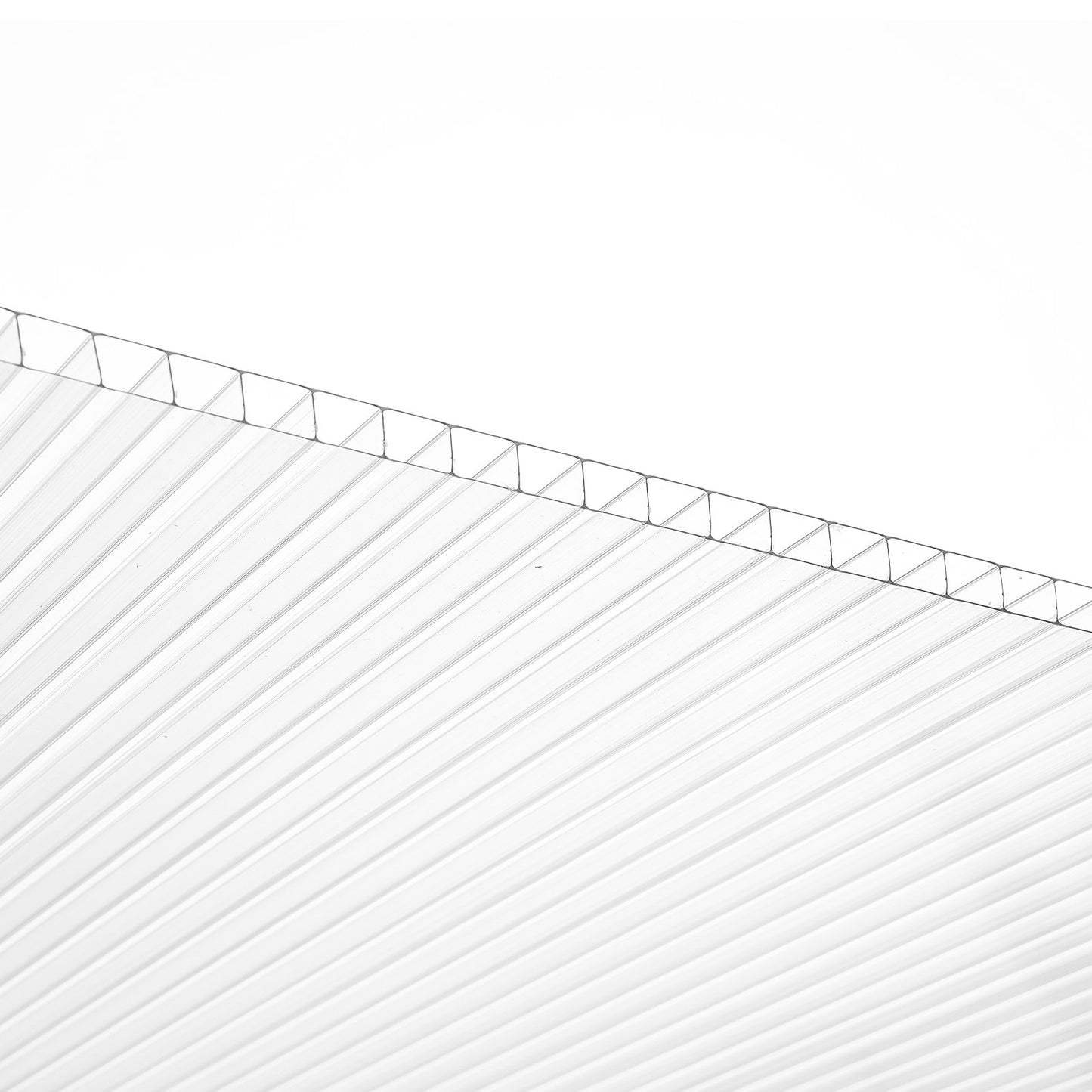 12er-Pack Polycarbonat-Gewächshausplatten, 61 x 122 x 6 mm Dachplatten, wasserdicht, UV-beständig, Wellkunststoff-Dachplatten, schlagfeste, transparente Dachplatten für Gewächshaus/Garten