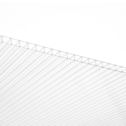 12er-Pack Polycarbonat-Gewächshausplatten, 61 x 122 x 6 mm Dachplatten, wasserdicht, UV-beständig, Wellkunststoff-Dachplatten, schlagfeste, transparente Dachplatten für Gewächshaus/Garten