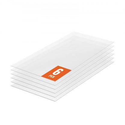 6 Pack Polycarbonate Greenhouse Panels, 3.96' x 1.98' x 0.157" Roof Panels Sheets, Waterproof UV Protected Corrugated Plastic Roofing, Impact Resistant Clear Roofing Sheets for Greenhouse/Garden