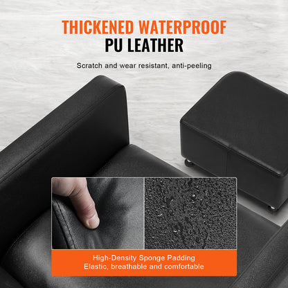 Shampoo Backwash Chair, 661.4 LBS Loading Salon & Spa Hair Washing Station, Backwash Barber Shampoo Bowl and Chair, Beauty Spa Massage Hairdressing Equipment with Ceramic Bowl and Wide Footrest