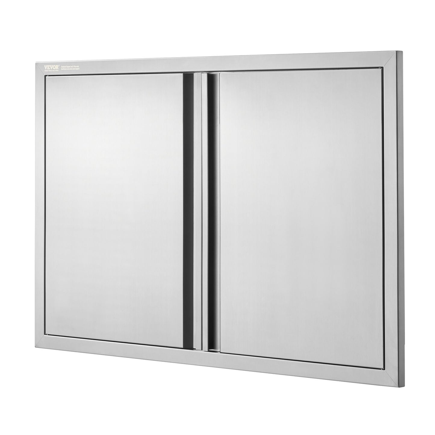 BBQ Access Door, 914x610 mm Double Outdoor Kitchen Door, Stainless Steel Flush Mount Door, Wall Vertical Door with Recessed Handles , for BBQ Island, Grilling Station, Outside Cabinet