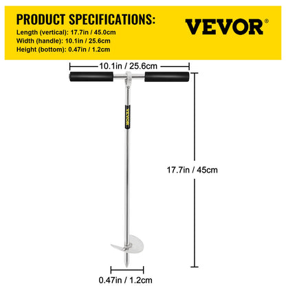 Sandanker, 45,7 cm lange Schnecke für Strand und Sandbank, Schraubanker aus Edelstahl 316 mit abnehmbarem Griff, Gummiseil und Tragetasche, für Jetski, PWC, Pontonboot und Kajak