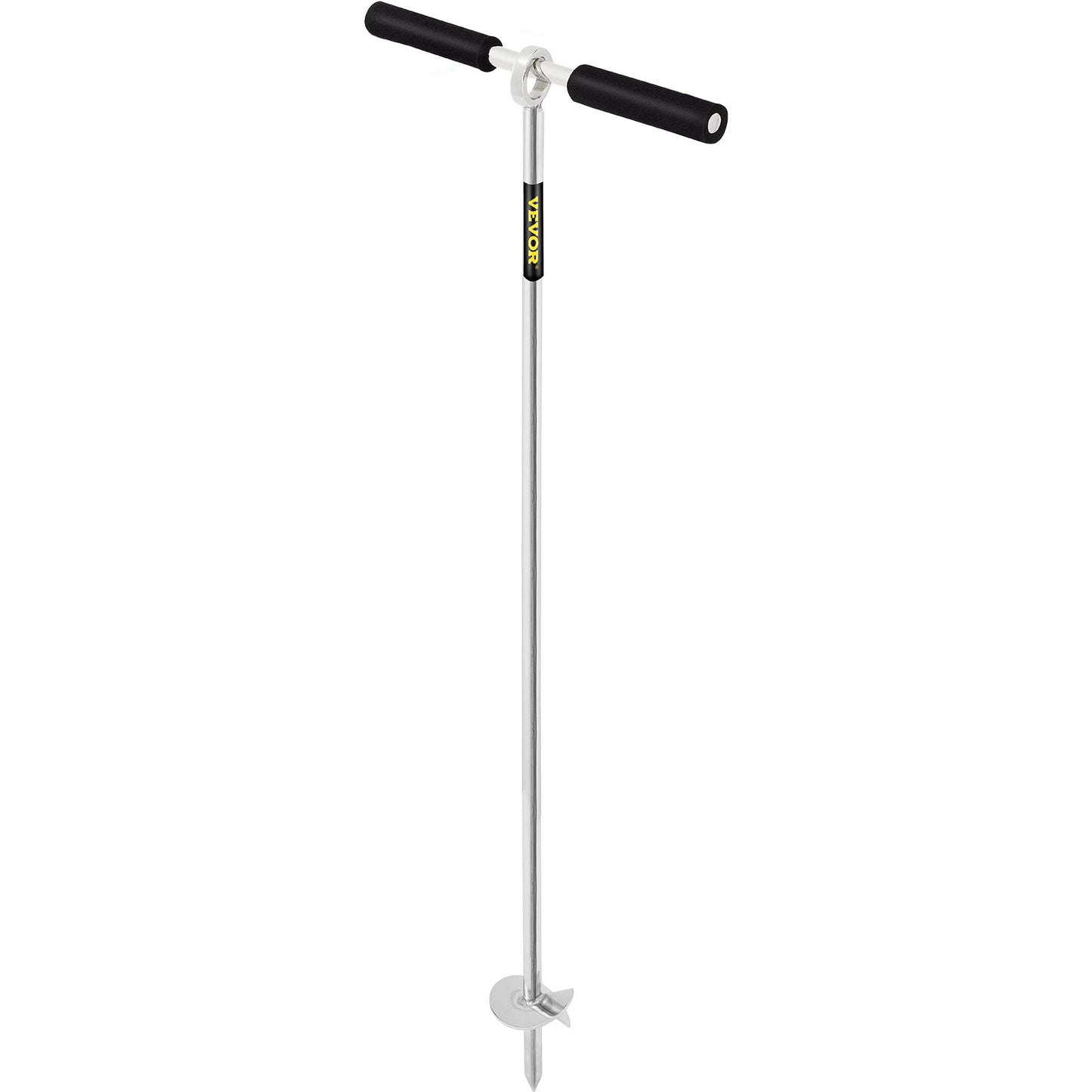 Sandanker, 91 cm lange Schnecke zum Einhängen in Strand und Sandbank, Schraubanker aus Edelstahl 316 mit abnehmbarem Griff, Gummiseil und Tragetasche, für Jetski, PWC, Pontonboot und Kajak