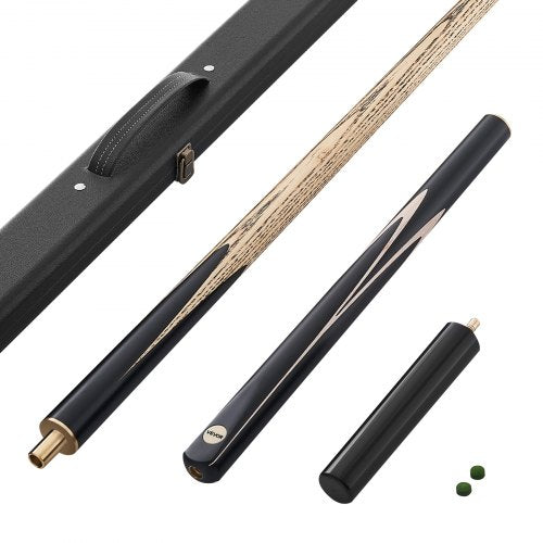 Pool Cue, 1447.8mm Jointed Snooker Cue, Snooker Cues Stick with Extension Rod & 9.7mm Leather Tip, 538g Pools Stick for Professional Pool Table, Bar, Home, Office, Includes Wooden Case