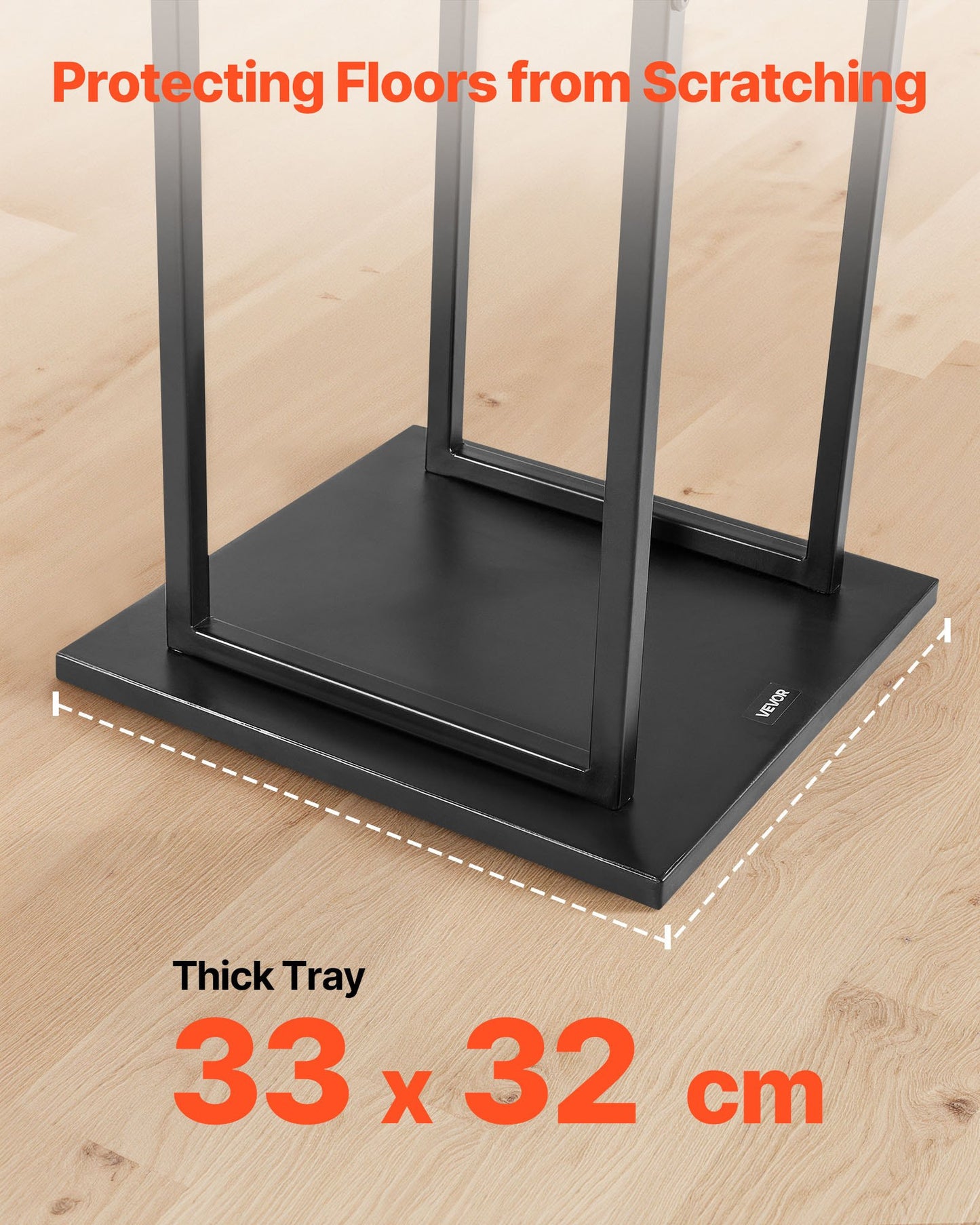 Brennholzregal für den Innenbereich, 33 × 32 × 112 cm, Holzstapelhalter, Tragkraft bis zu 45 kg, hoher Holzständer, pulverbeschichteter Stahl, robustes Holzregal für den Kamin