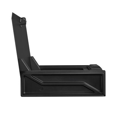 Gun Safe, Heavy Duty Handgun Safe with Fingerprint/Password/Key, 3-Way Quick Access Firearm Case Box with Lighting for 2 Pistols & 2 Magazines, Pistol Gun Box for Nightstand Bedside Desk Car