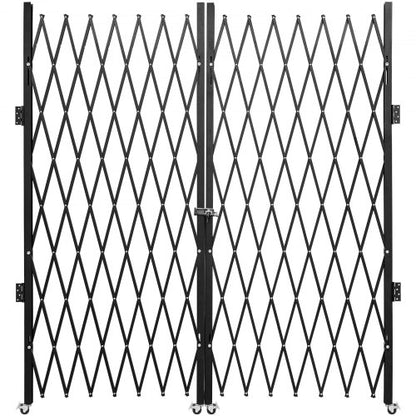Double Folding Security Gate Folding Door Gate 310 × 154 cm(W × H)Scissor Gate