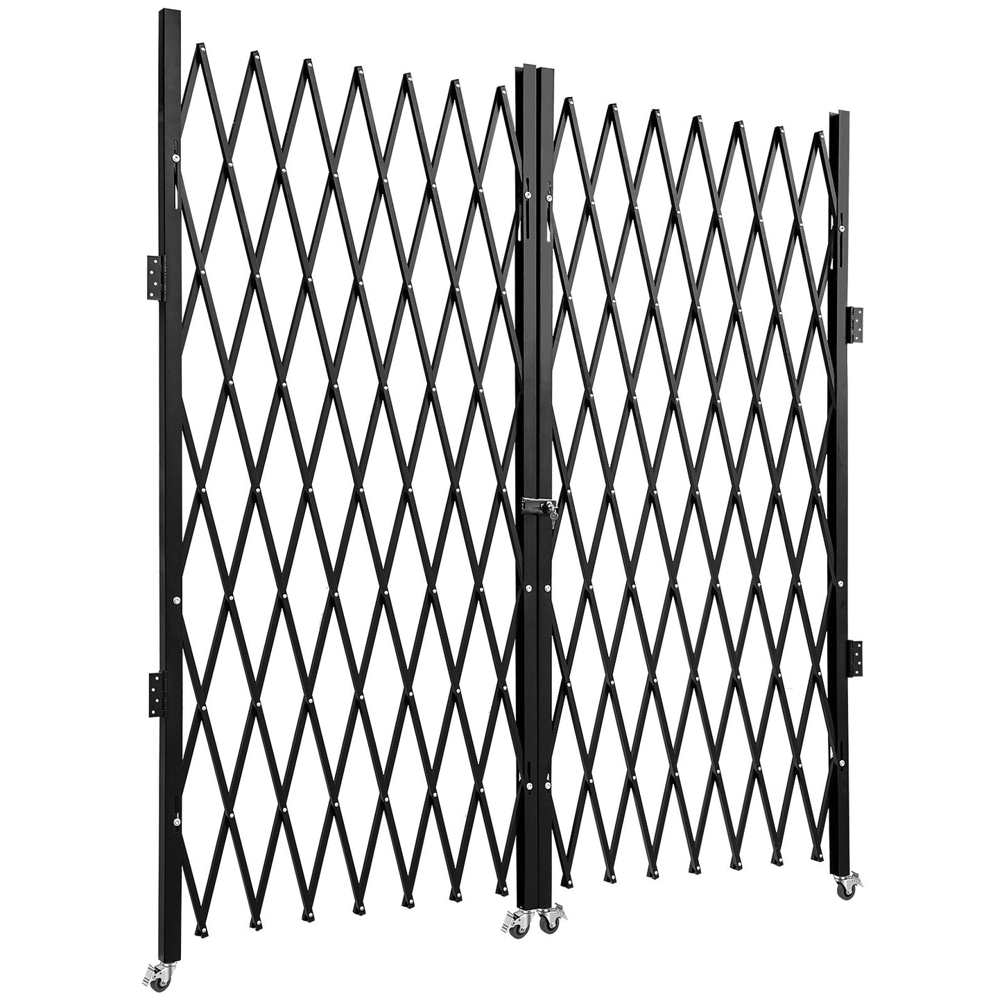 Double Folding Security Gate Folding Door Gate 310 × 154 cm(W × H)Scissor Gate