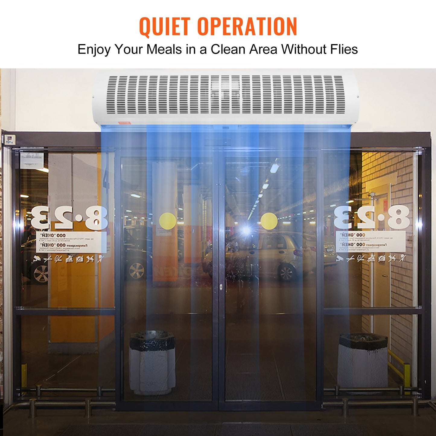 1.2m Commercial Indoor Air Curtain Super Power 2 Speeds 2802m³/h, UL Certified Wall Mounted Air Curtains for Doors, Indoor Over Door Fan with Heavy Duty Limit Switch, Easy-Install Unheated