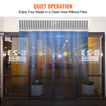 1.5m Commercial Indoor Air Curtain Super Power 2 Speeds 3566m³/h, UL Certified Wall Mounted Air Curtains for Doors, Indoor Over Door Fan with Heavy Duty Limit Switch, Easy-Install Unheated