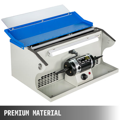 Jewelry Polishing Machine Buffing Machine Benchtop Jewelry Polishing Tool Dust Collector Buffing Table Top Jewelry Buffer Polisher Machine With Light Polishing Buffing Machine