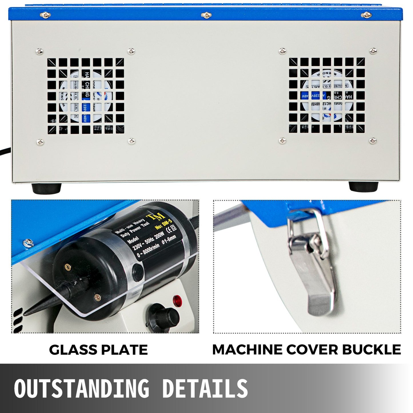 Jewelry Polishing Machine Buffing Machine Benchtop Jewelry Polishing Tool Dust Collector Buffing Table Top Jewelry Buffer Polisher Machine With Light Polishing Buffing Machine