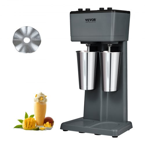 Milkshake Maker Mixer Machine Double Head Stainless Steel Drink Blender